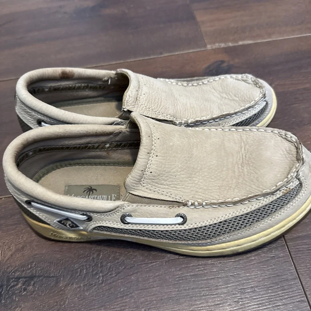 Margaritaville Slip On Loafers Boat Shoes Brown Mens Size‎ 8 MG8002B